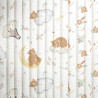 Printed Quilted Cotton POOPA / PICOLO White